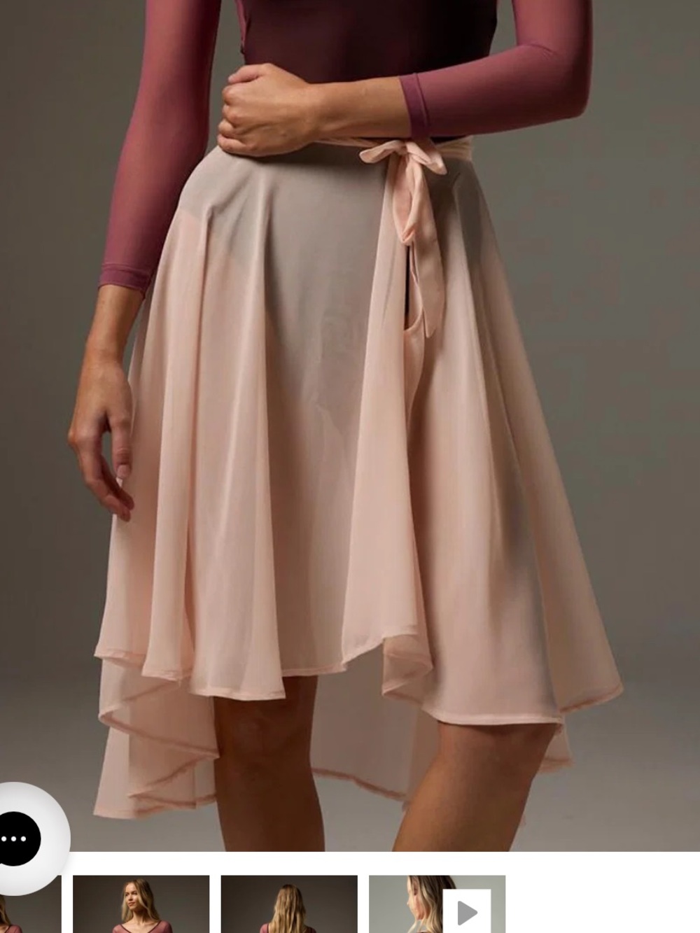 NWT- Bodile Nikita Rehearsal Skirt in Nougat